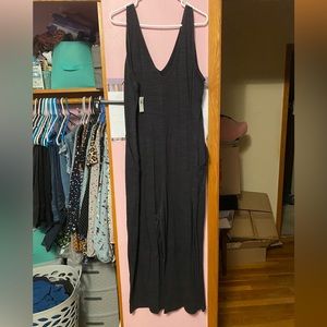 Charcoal Gray Romper w/Pockets 2x